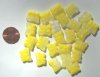 25 12mm Bright Yellow Marble Butterflies